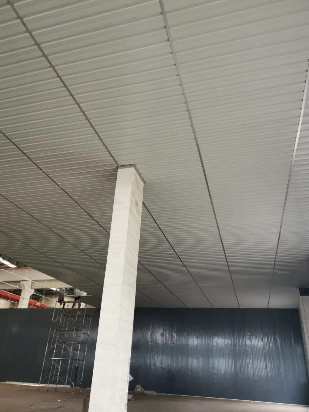 单瓦隔断和吊顶效果图